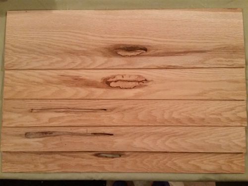 5 @ 24 x 6 x 1/8 Red Oak thin craft board scroll saw wood #LR26