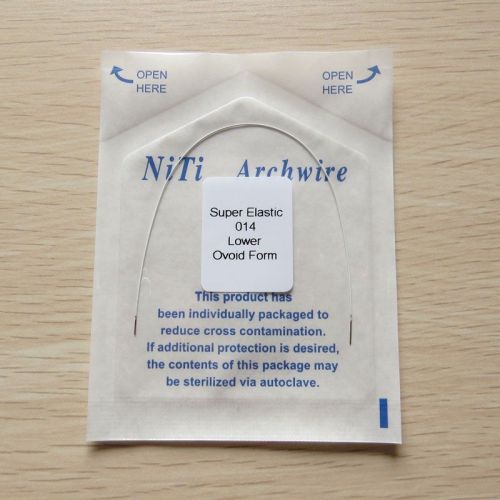 1 Pack Niti Super Elastic White Color Orthodontics Arch Wire Round 014Lower