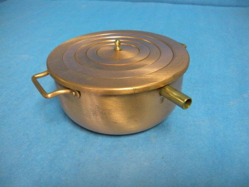 Vintage Copper Coated Aluminum Lab Heating Pot 4.5&#034; diameter