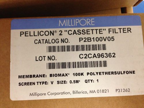 Brand New Millipore Pellicon 2 Cassette filter, P2B100V05