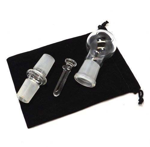 18MM GLASS DOME SET 18MM DOME 18MM To 18MM MALE CONECTOR AND GLASS NAIL