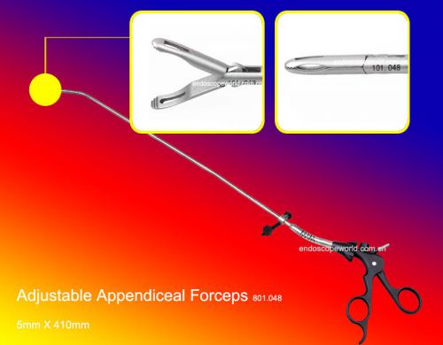 Brand New Adjustable Appendiceal Forceps Laparoscopy