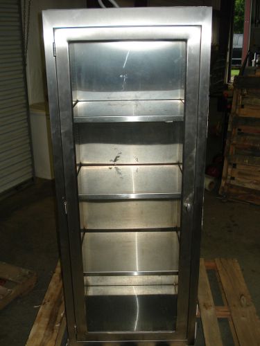 Stainless steele medical supply storage recessed pass through cabinet or surgery for sale