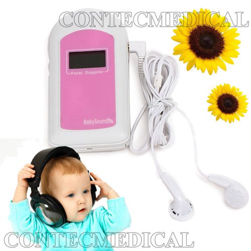 Prenatal Fetal Doppler Baby Heart Monitor CE LCD display with earphone Babysound