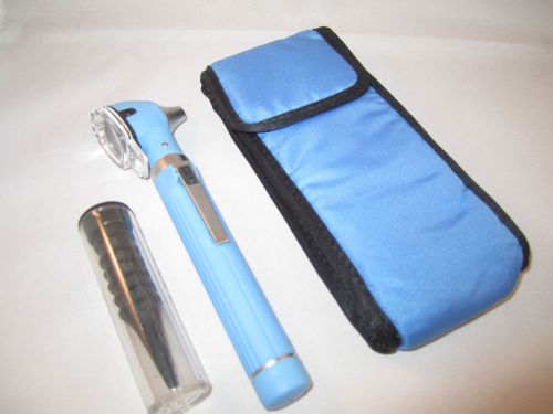 Mini Fiber Optic Otoscope Diagnostic ENT Set Blue  -Vetkare