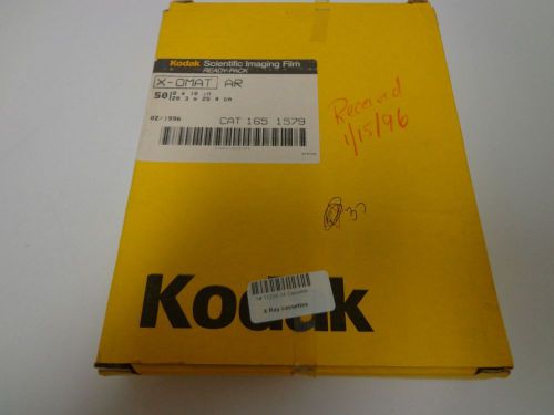 Kodak biomax xar film 165-1579 scientific xray film 8 x 10 xray film 37 sheets for sale