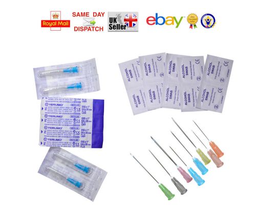 10 15 20 25 30 40 50 TERUMO NEEDLES +SWABS, 23G 0.6x25 BLUE 1 INCH FAST CHEAPEST