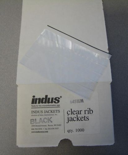 Microseal Indus Microfilm Jackets 5 Channel 16mm Metric Black Stripe CR-64516M