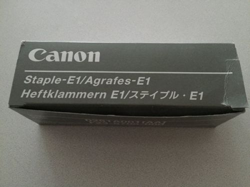 New Canon Staples E1 Genuine FACTORY Sealed CONTAINS 3 Pks 15000 STAPLES FREE SH