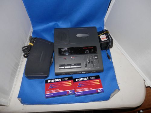 Sony BM-87DST Standard Cassette Dictator/Transcriber w/ Foot Pedal