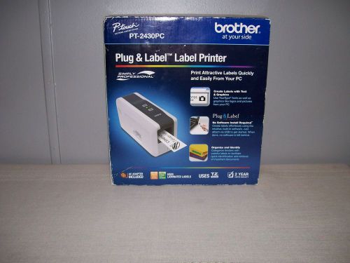 Brother P-Touch PT-2430PC (PLUG &amp; LABEL)  LABEL PRINTER