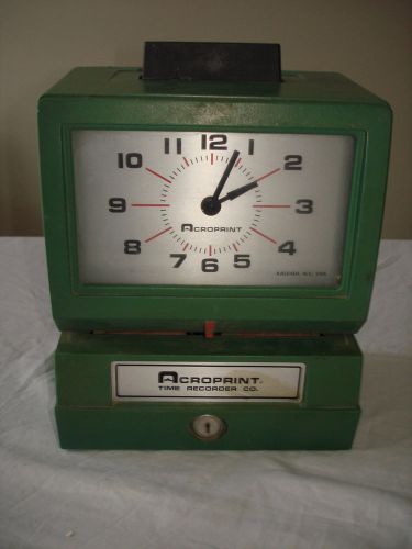 Heavy Duty Acroprint Time Recorder/Time Clock, No Key, Model 125AR3