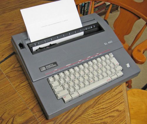 Smith corona electronic portable typewriter, with supplies, working great for sale