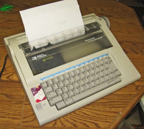 Smith corona memory-correct electronic typewriter, uses &#034;h&#034; supplies for sale