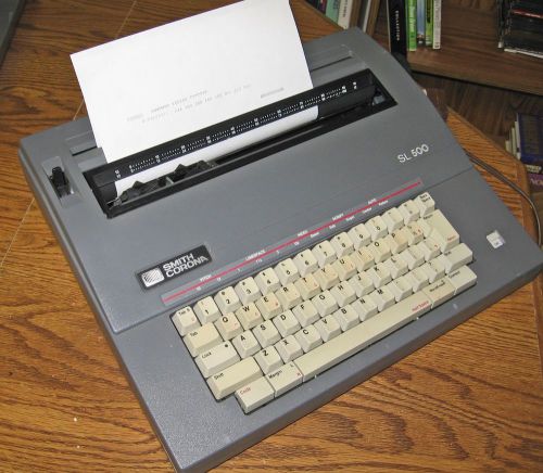 Smith corona sl-500 electronic typewriter, 1989, working for sale