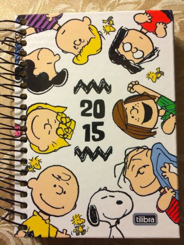 RARE 2015 Snoopy Schedule Book Agenda Organizer Planner Calendar in Eng/Spanish*