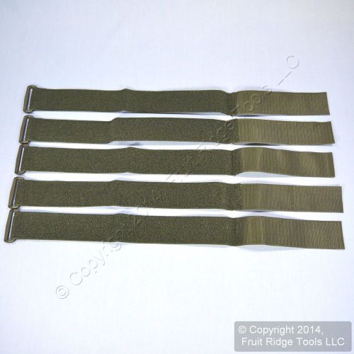 5 Leviton Velcro Patch Cord Cable Vertical Tie Straps 3-9&#034; 45224-RCS