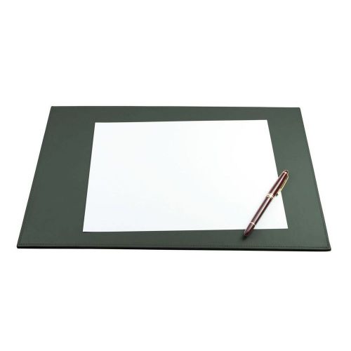 LUCRIN - Desk Pad 17.5 x 10.8 inches - Smooth Cow Leather - Dark Green