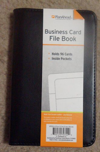 PLANAHEAD BUSINESS CARD FILE BOOK (BLACK)