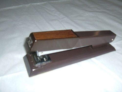 Vintage Bates 640 Stapler with Wood Grained Top