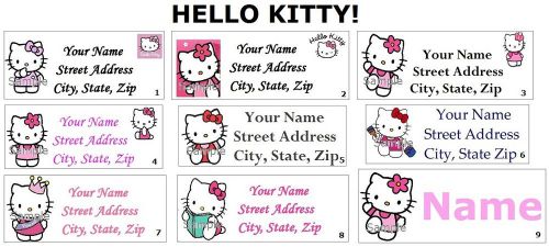 *CUTE * Hello Kitty Return Address, Party Labels &amp; Name Stickers