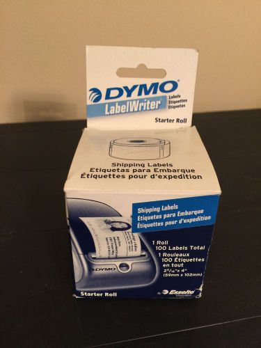 New dymo shipping labels 2 5/16in x 4in 1 roll 100 labels for sale