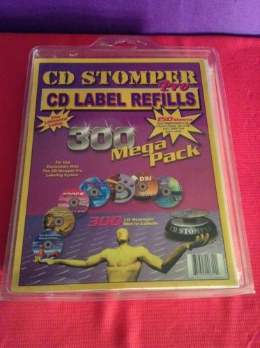 CD STOMPER Pro Label Refills 300 Mega Pack Matte BRAND NEW