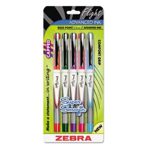 Zebra Pen 21875 Z-grip Flight Stick Ballpoint Pen, Assorted
