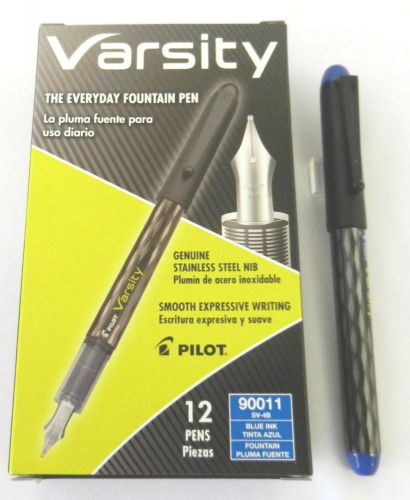 Pilot Varsity Disposable Fountain Pen BLUE - 12 Per Box #90011