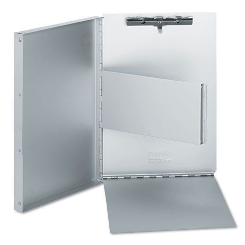 New ! Universal Aluminum Clipboard Document Box Letter Size Silver UNV 40300