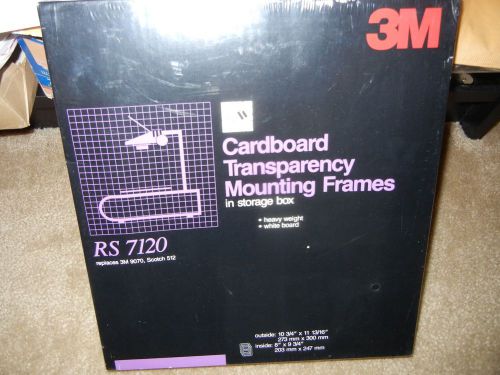 3M Cardboard Transparency Mounting Frames RS 7120; 50 Count.