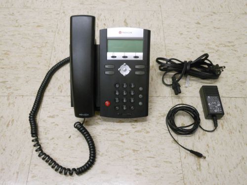 Polycom Soundpoint IP 335 Phone 2201-12375-001 w/ AC Adapter, Handset, Stand