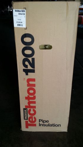 Roxul techton 1200 pipe insulation 3.5&#034; x 1.5&#034; wall,  13.120  linear ft. for sale