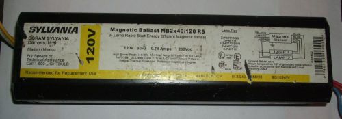 Sylvania Magnetic Ballast 120V MB2X40/120RS