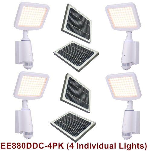 eLEDing Pure Digital Solar Powered 80 LED (DDC) Security Lights Value 4 Pack