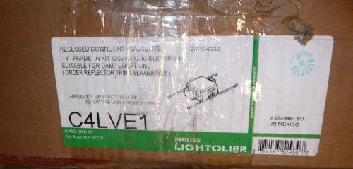 New Lightolier C4LVE1 Recessed Calculite 4 in Low Voltage Evolution Housing