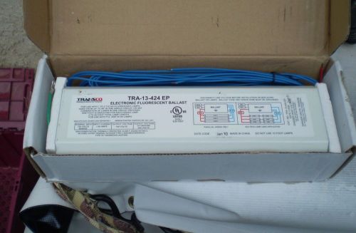 ELECTRONIC FLUORESCENT BALLAST 120 VAC  4-24 FEET TOTAL LAMP LENGTH TRA-13-424EP