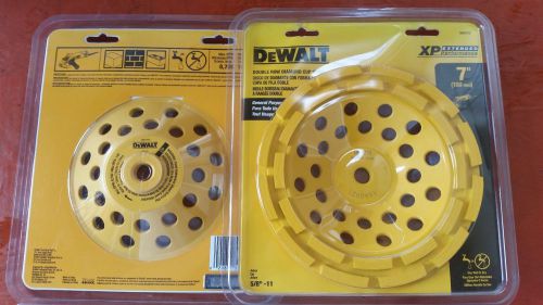 Dewalt 7-in double row diamond cup grinding wheel blister model dw4775 for sale