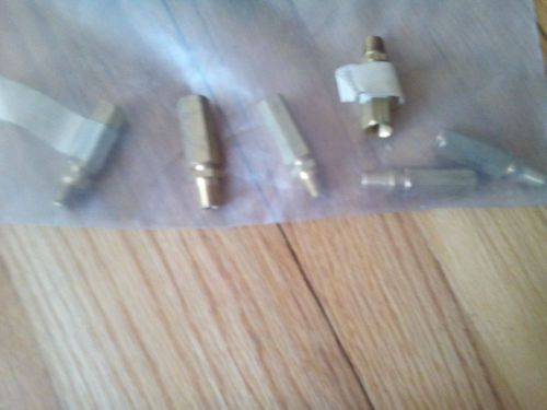 6 Brand New Brass shear screws part #opw11000