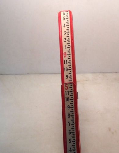 DAVID WHITE 9&#039; 6&#034; Wooden Transit Survey Grade Rod Measuring Stick
