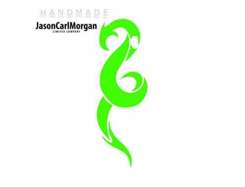 JCM® Iron On Applique Decal, Chinese Dragon Neon Green