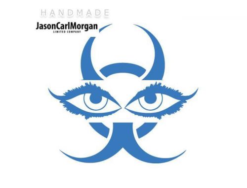 JCM® Iron On Applique Decal, Eyes Sky Blue