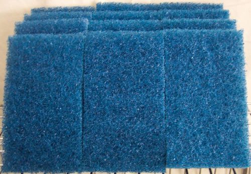Scrub Pads Lot of 12 with reusable handle, Blue For Agressive  Cleaning