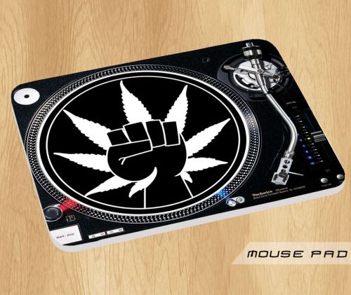 Cannabis Turntable Art Mouse Pad Mat Mousepad Hot Gift