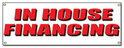 In House Financing Banner Advertising Sign Display Full Color Digital Title Loan