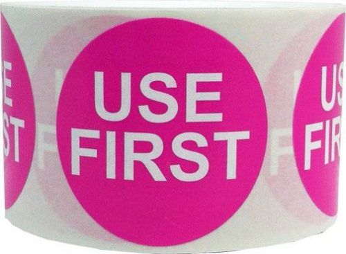 Use First Labels - 1.5&#034; Round Stickers for Retail or Food - 500 Total Labels