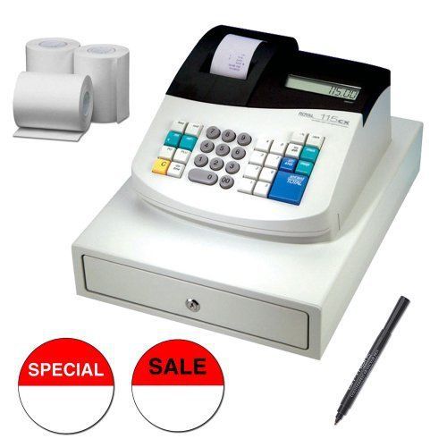 Royal 115cx portable electronic cash register + accessory kit for sale