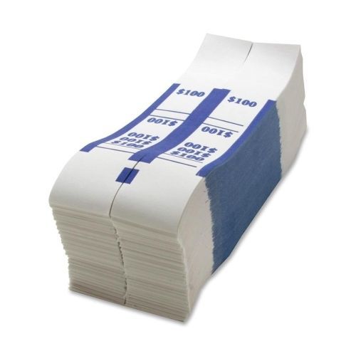 Sparco $100 Bill Strap - 1000 Wrap(s) - Kraft - Blue