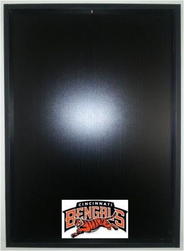 Jersey Display Case Frame Black Football Cincinnati Bengals Logo Decal Incl. NEW
