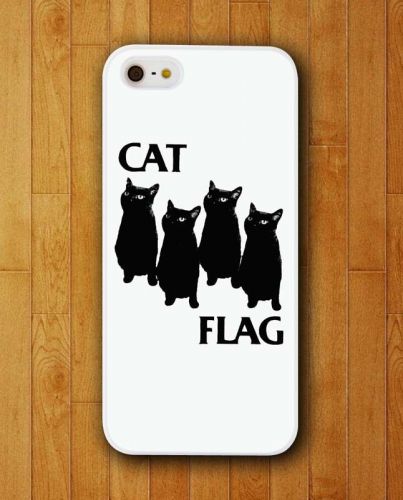 New Four Cats Look For One Thing Cat Flag Case For iPhone and Samsung galaxy
